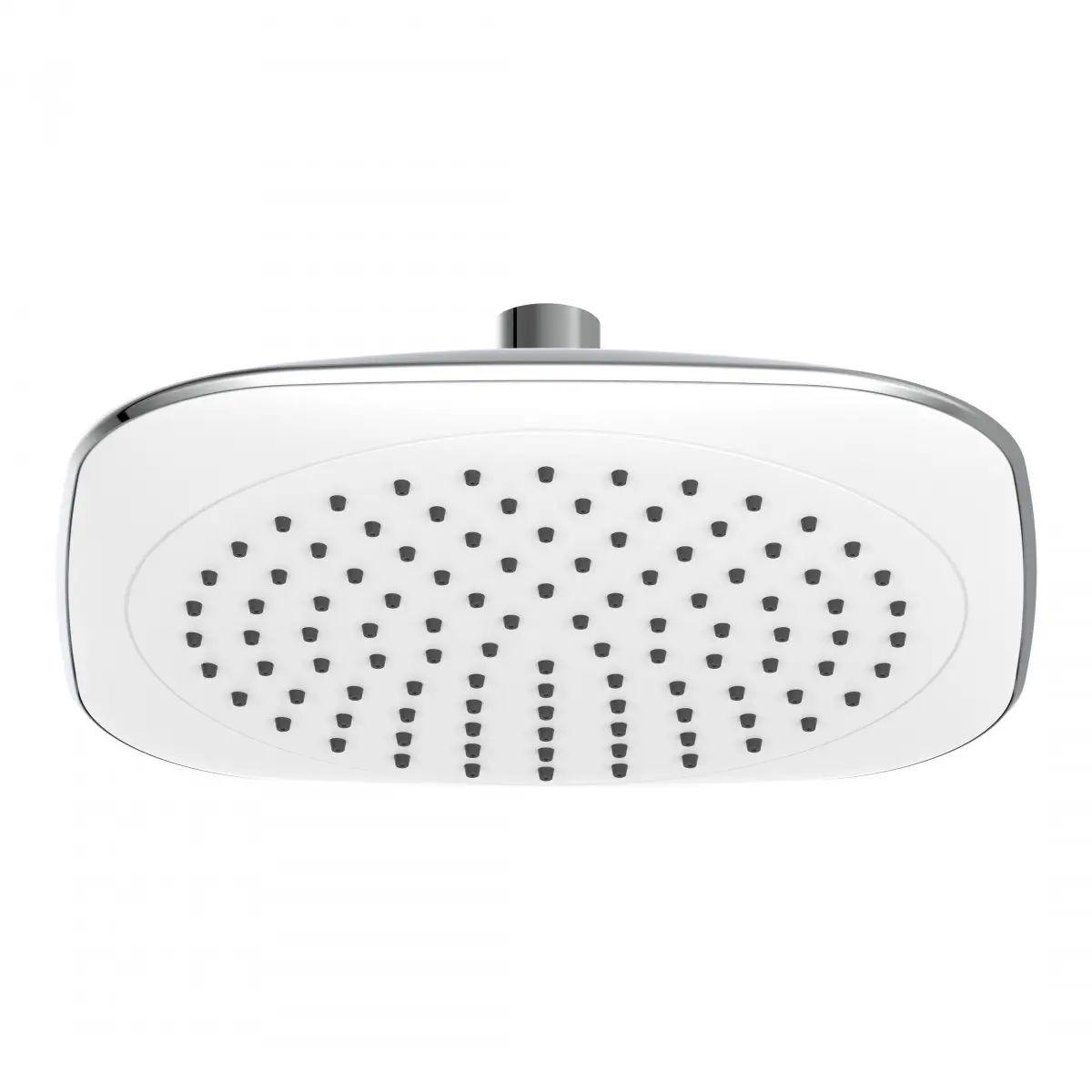 Brauseset Teneriffa in Weiß/Chromfarben - Chromfarben/Weiß, Kunststoff/Metall (79,5/24,5/6,5cm) - Schütte