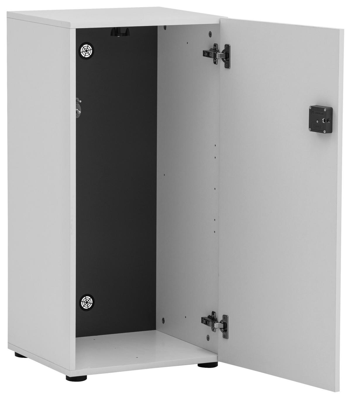 Garderobna Omarica Locked, Bela - bela, Design (45,4/92,6/40,65cm) - MID.YOU