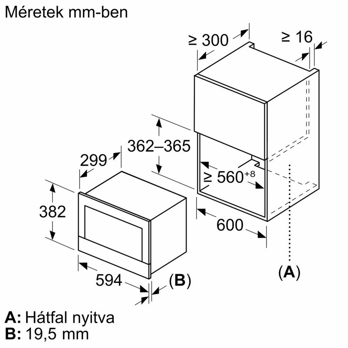 Ugradbena Mikrovalna Pećnica Bfl7221w1 - bijela, Design