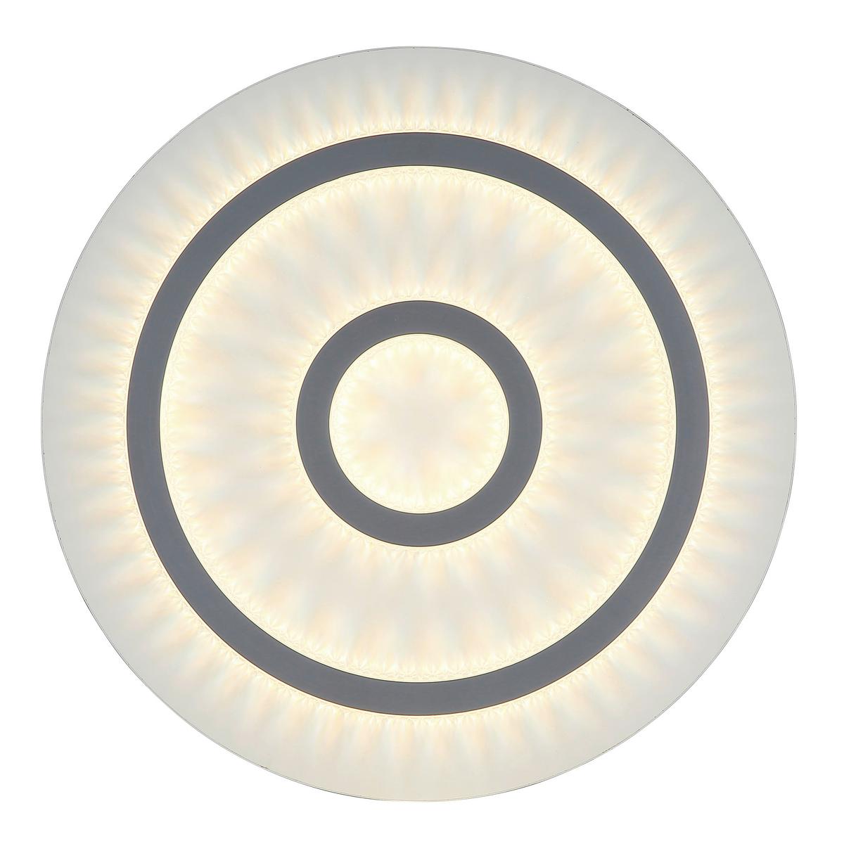 LED-DECKENLEUCHTE 48042-40W  JAYDEN - Klar/Weiss, Design, Kunststoff/Metall (45/5,5cm) - Globo