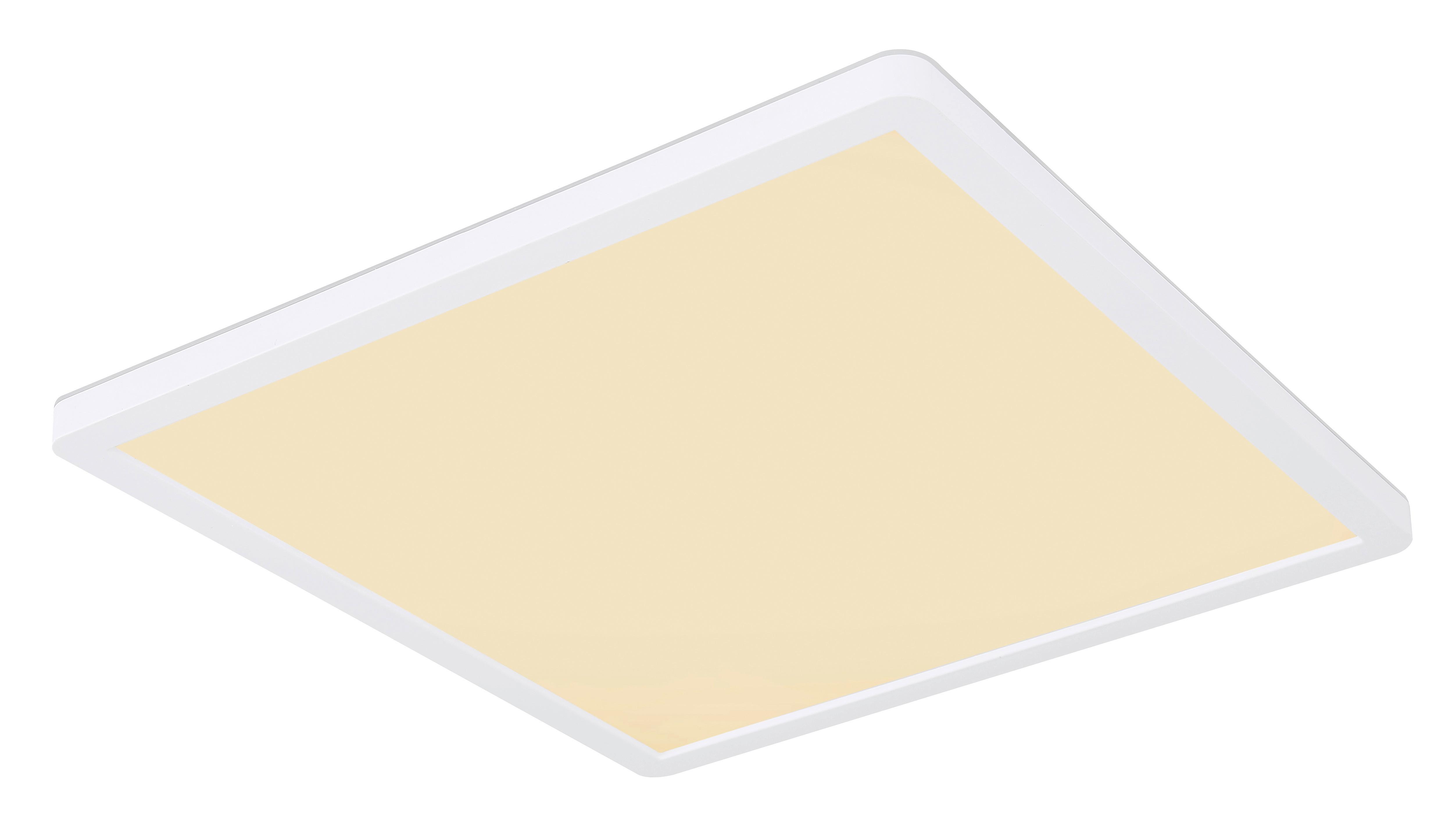 LED-Deckenleuchte Sapana max. 18 Watt - Opal/Weiß, Basics, Kunststoff (29,4/29,4/2,5cm) - Globo
