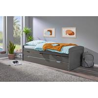 Ausziehbett Lena Grau - Naturfarben/Grau, Basics, Holz/Kunststoff (90/200cm) - MID.YOU