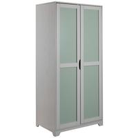 Drehtürenschrank Prati Kiefer ca. 92x205 cm Grau/Salbeigrün - Salbeigrün/Hellgrau, MODERN, Holz (92/205/59.5cm) - MID.YOU