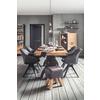 MATBORD INDUSTRIAL - svart/naturfärgad, Lifestyle, metall/trä (200/90/76cm) - Premium Living
