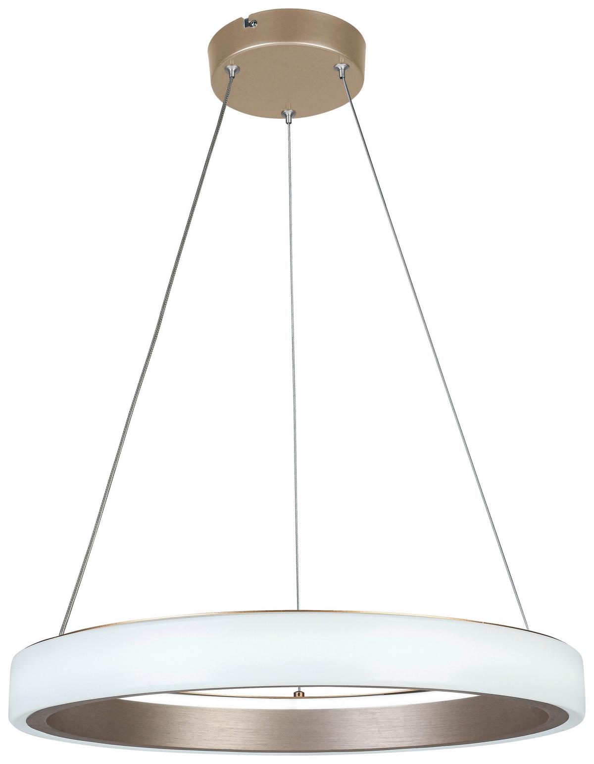 LAMPA WISZĄCA TERESA - biały/cappuccino, Trend, tworzywo sztuczne/metal (50/120cm) - Collet's Monde