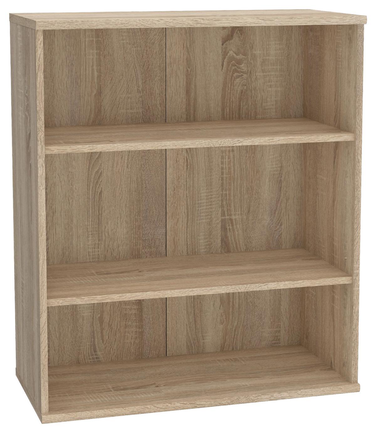 Regal Tempra 2, Barva Hrasta Sonoma - hrast sonoma, Basics, leseni material (74/86/35cm) - Mömax