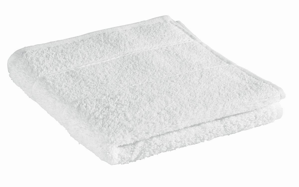 Brisača Melanie - bela, tekstil (50/100cm) - Modern Living
