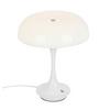 PORTABEL LAMPA RETRO - vit/kromfärg, Modern, metall/plast (19,5/24cm) - Mömax