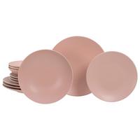 Jedilni Servis Soft Touch Peach, 12-Delni - roza, Basics, keramika - Creatable