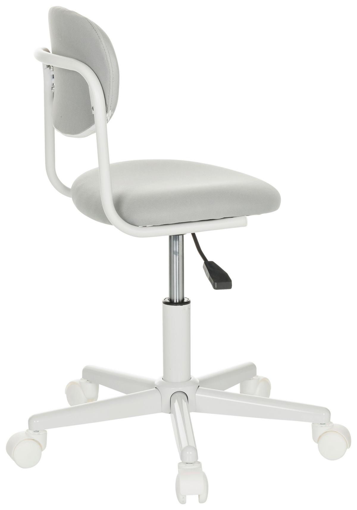 Otroški Vrtljivi Stol Kiddy Base I, Siva - siva/bela, Basics, umetna masa/tekstil (60/72-83/60cm) - MID.YOU