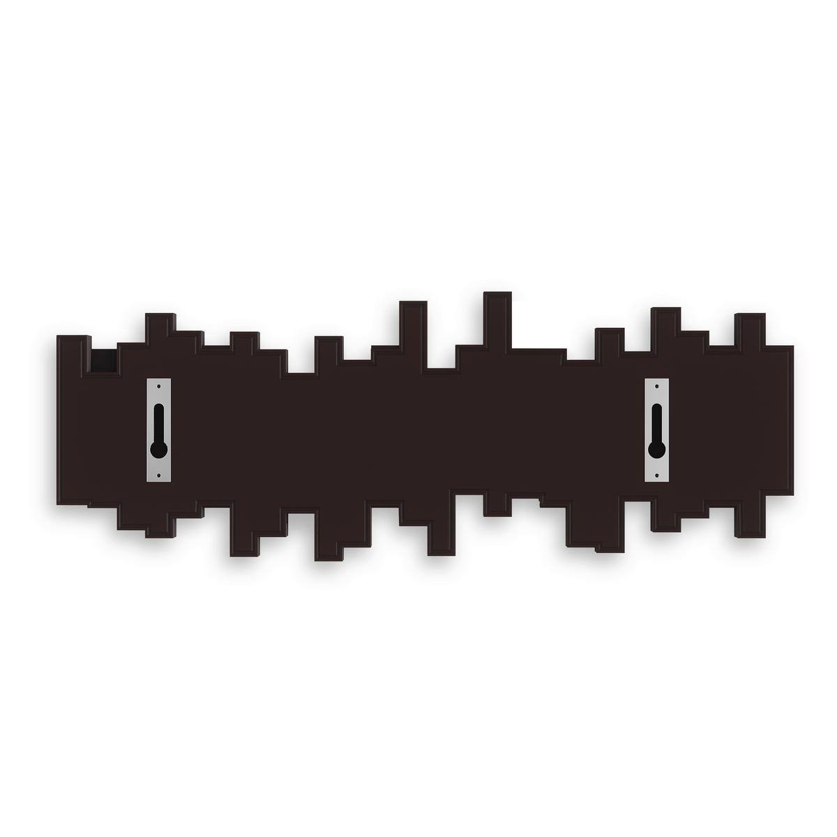 WIESZAK ŚCIENNY 318211-213 - brązowy, Basics, tworzywo sztuczne (49/18/3cm) - Umbra