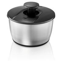 WIRÓWKA DO SAŁATY 28175 - kolor srebrny/czarny, Design (26,5/16cm) - Gefu