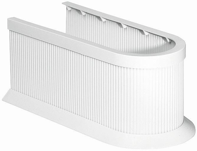 Szifontakaró 61548 Weiss    -Sb- - fehér, műanyag (11cm)