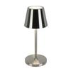 PORTABEL LAMPA MUSI - vit/nickelfärgad, Modern, metall/plast (12/30cm) - Mömax