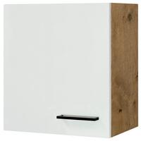 Kuhinjska Zgornja Omarica Avila, Magnolija, Barva Hrasta - magnolija/črna, Konvencionalno, kovina/leseni material (50/54,8/32cm) - FlexWell