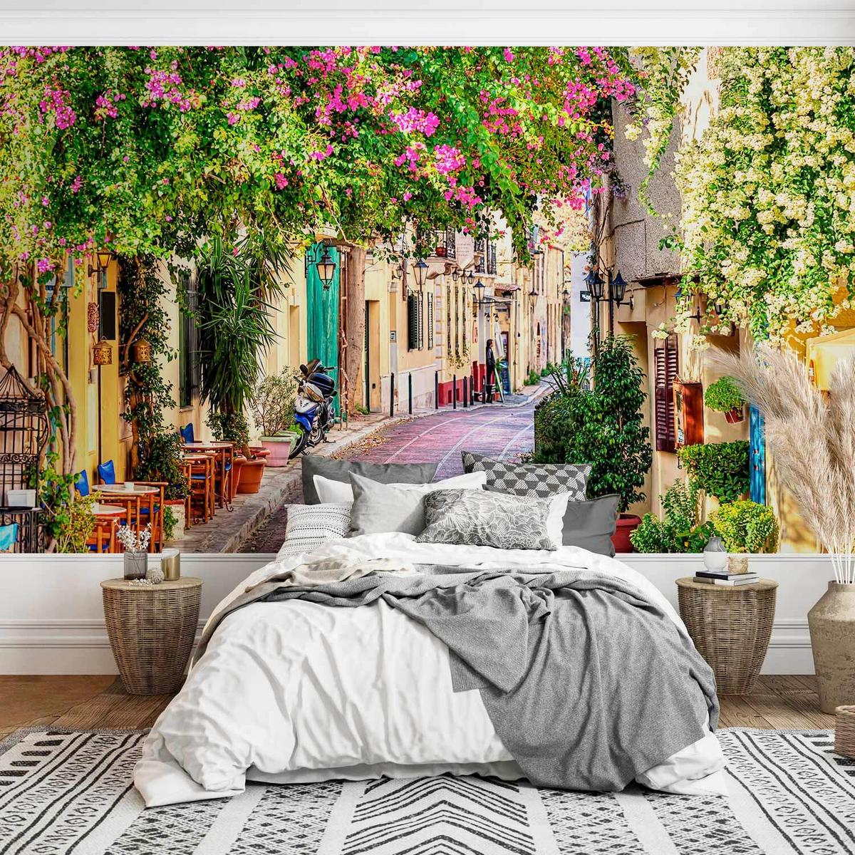 Fototapeta Tuscan Nooks And Crannies, 300x210cm - bela/večbarvno, Trendi, tekstil (300/210cm) - artgeist