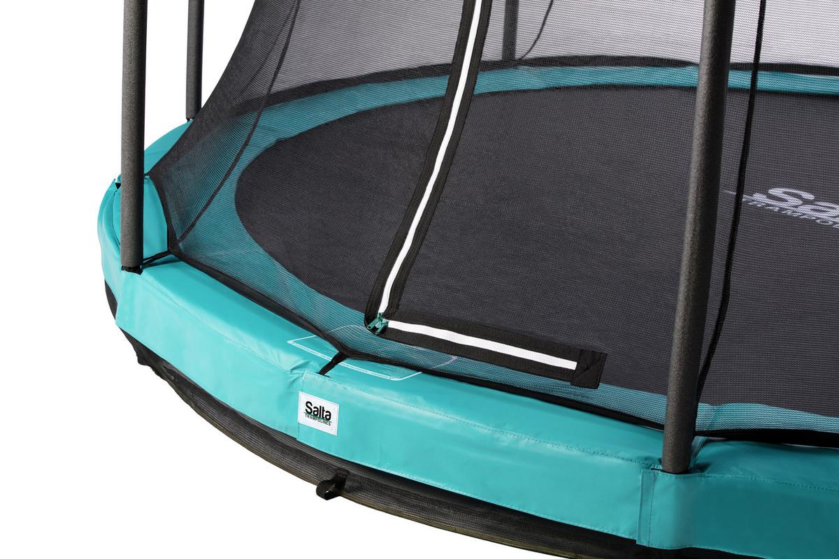 Boden-Trampolin Salta Comfort Ø ca. 305cm - Grün, Basics, Metall (305cm) - Salta