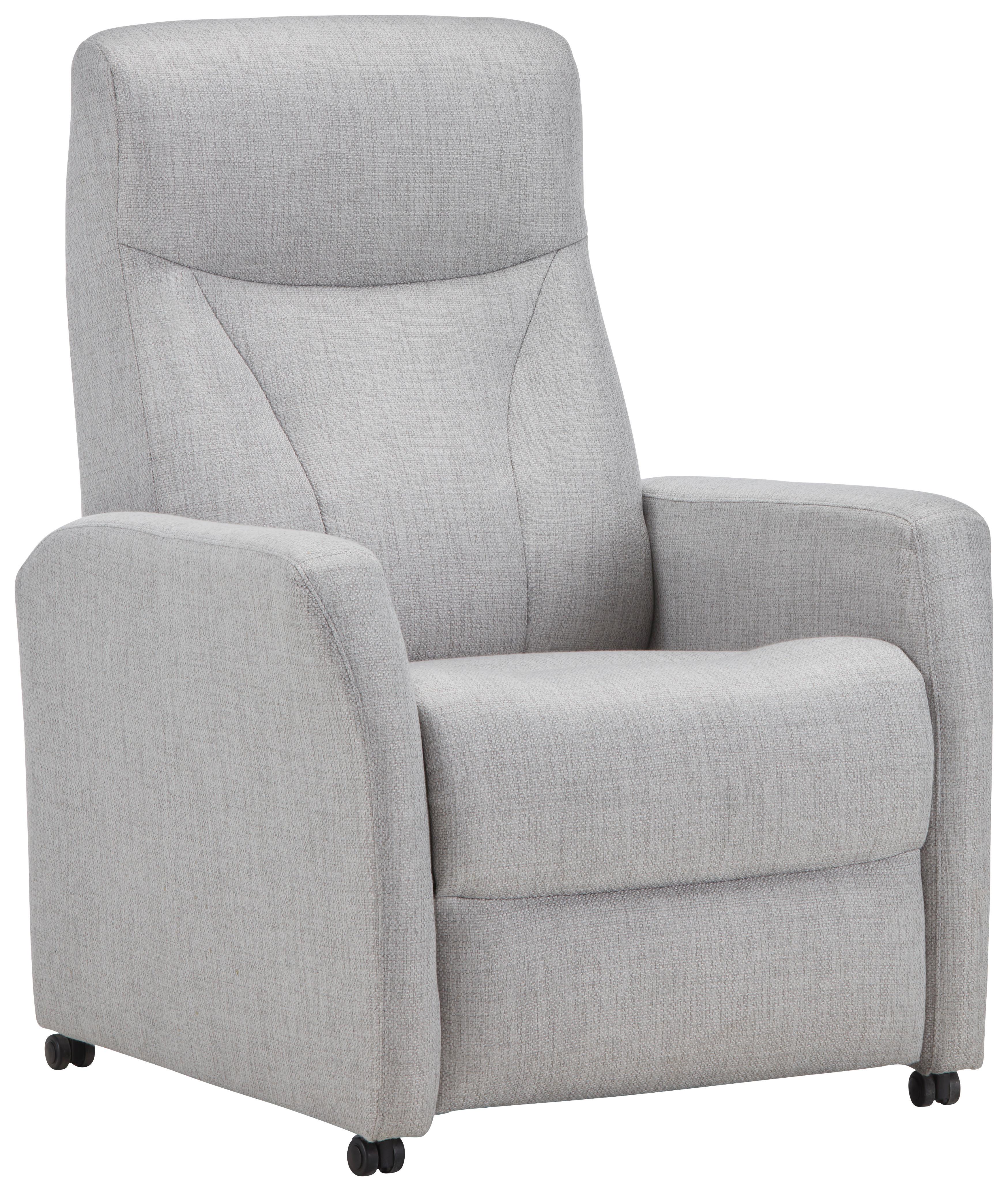 Relaxsessel Times in Grau - Hellgrau/Grau, MODERN, Textil (80/117/83cm) - Premium Living