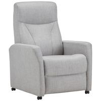 Relaxsessel Times in Grau - Hellgrau/Grau, Modern, Textil (80/117/83cm) - Premium Living