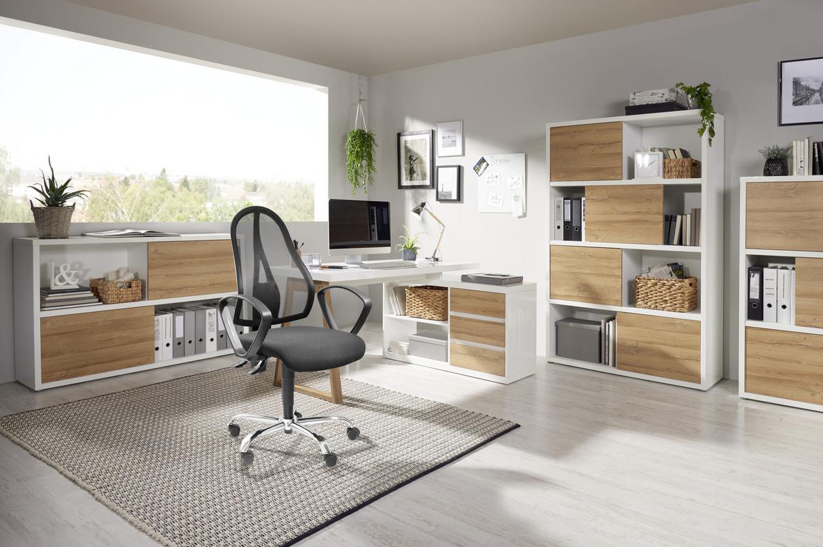 KRZESŁO OBROTOWE OPEN POINT P SOMO - czarny, Design, tworzywo sztuczne/metal (48/103-111/48cm) - Topstar