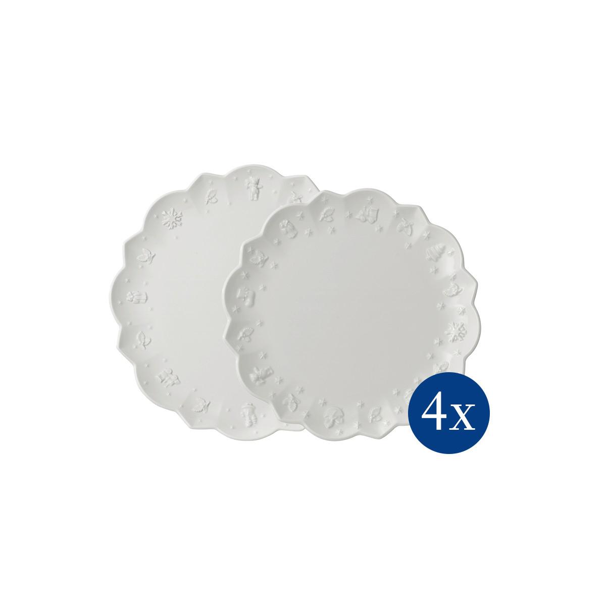 KOMPLET TALERZY OBIADOWYCH TOY'S DELIGHT VILLEROY & BOCH - biały, Basics, ceramika - Villeroy & Boch