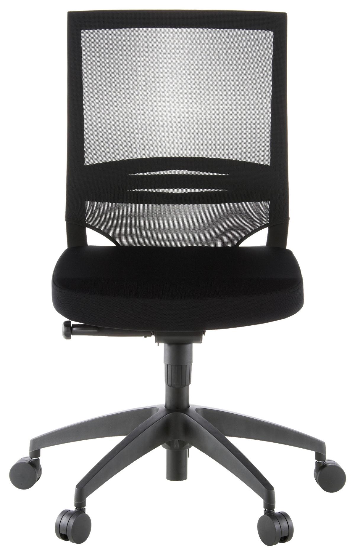Pisarniški Stol Porto Eco, Črna - črna, Moderno, umetna masa/tekstil (49/108/44cm) - MID.YOU