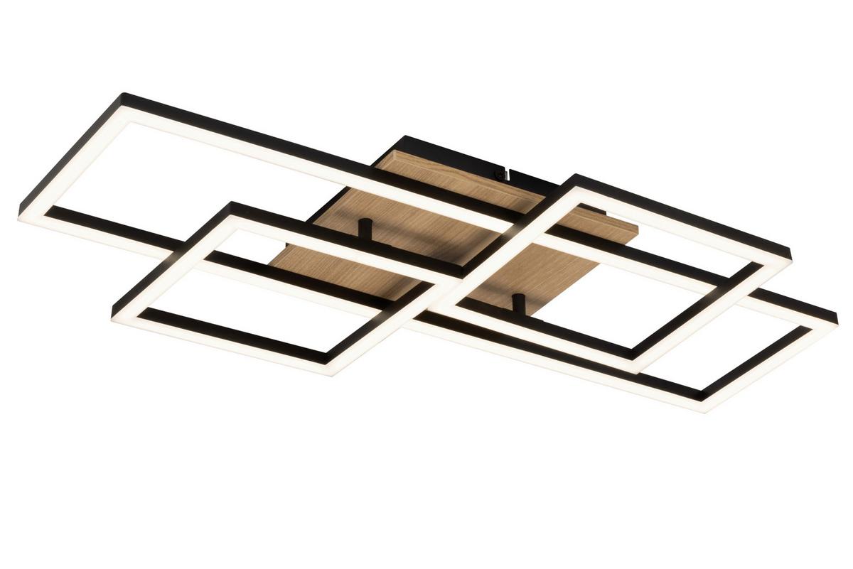 LAMPA SUFITOWA LED WORCESTER - brązowy, Basics, tworzywo sztuczne/metal (70/38/7,5cm) - Novel