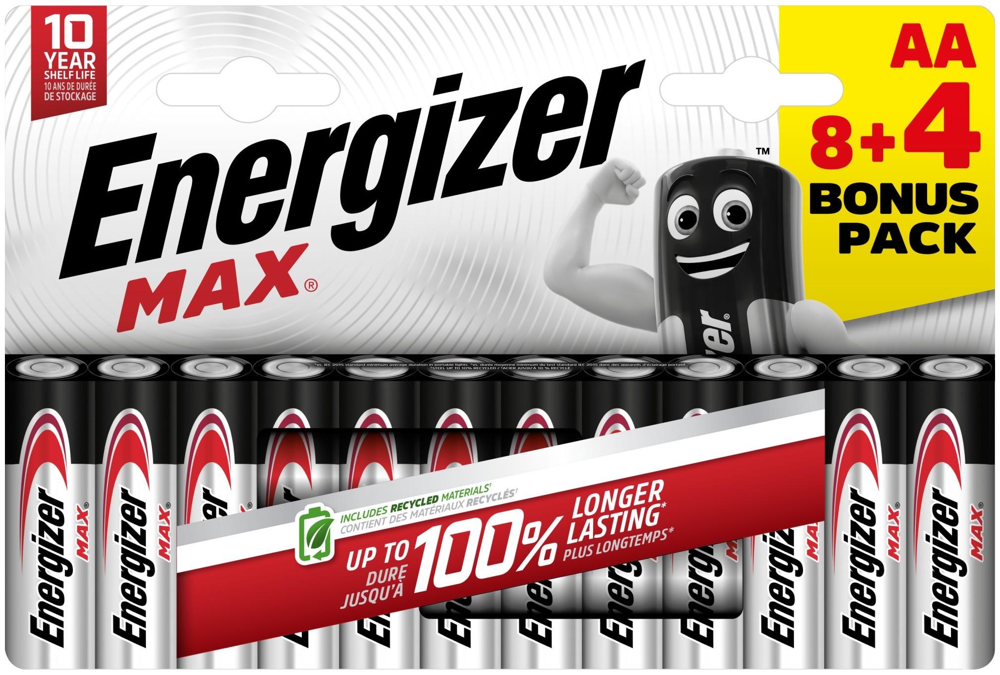 Elem 8+4db Energizer Max Aa Bl