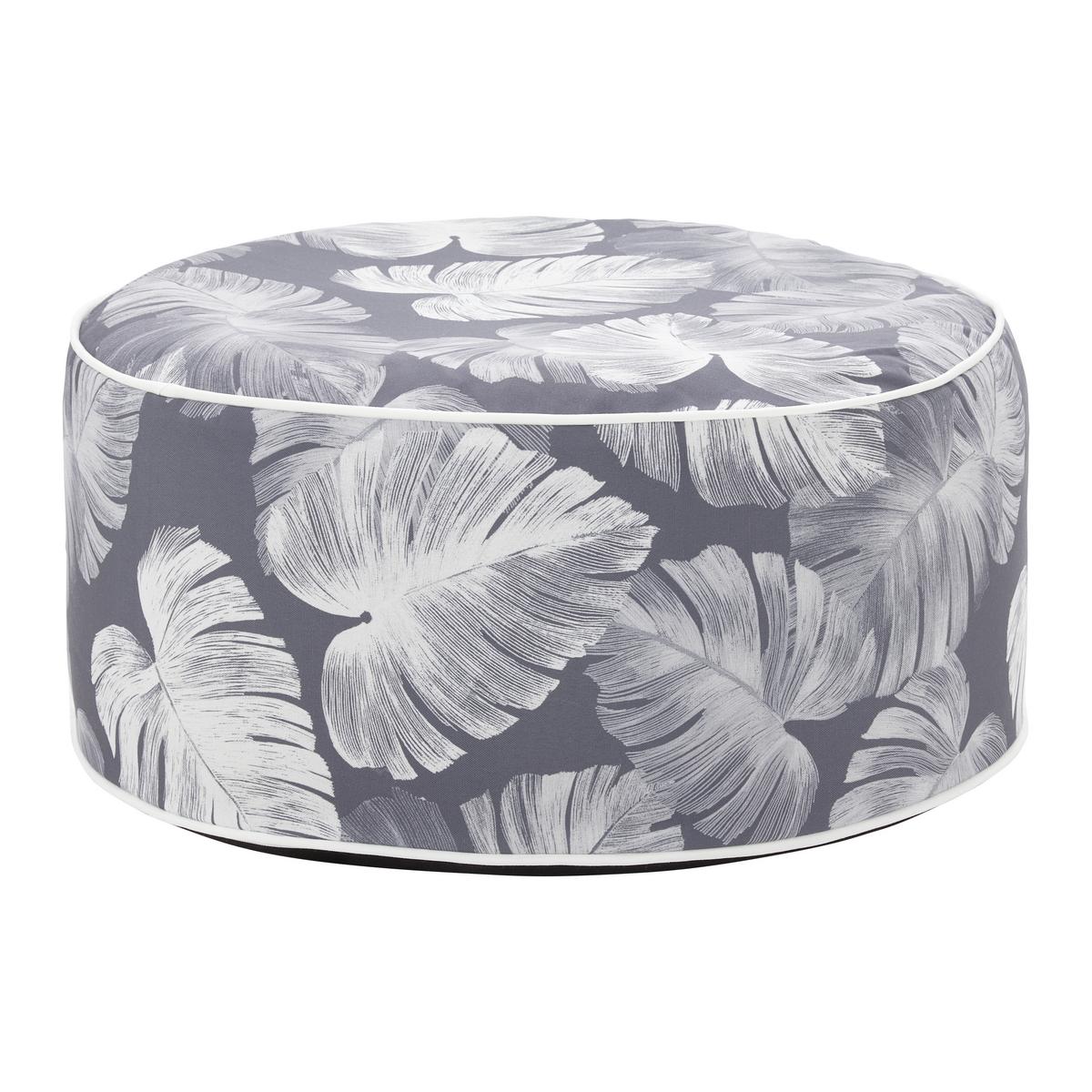 Kültéri Puff Cassy - szürke, Modern, textil (53/23/53cm) - Bessagi Garden