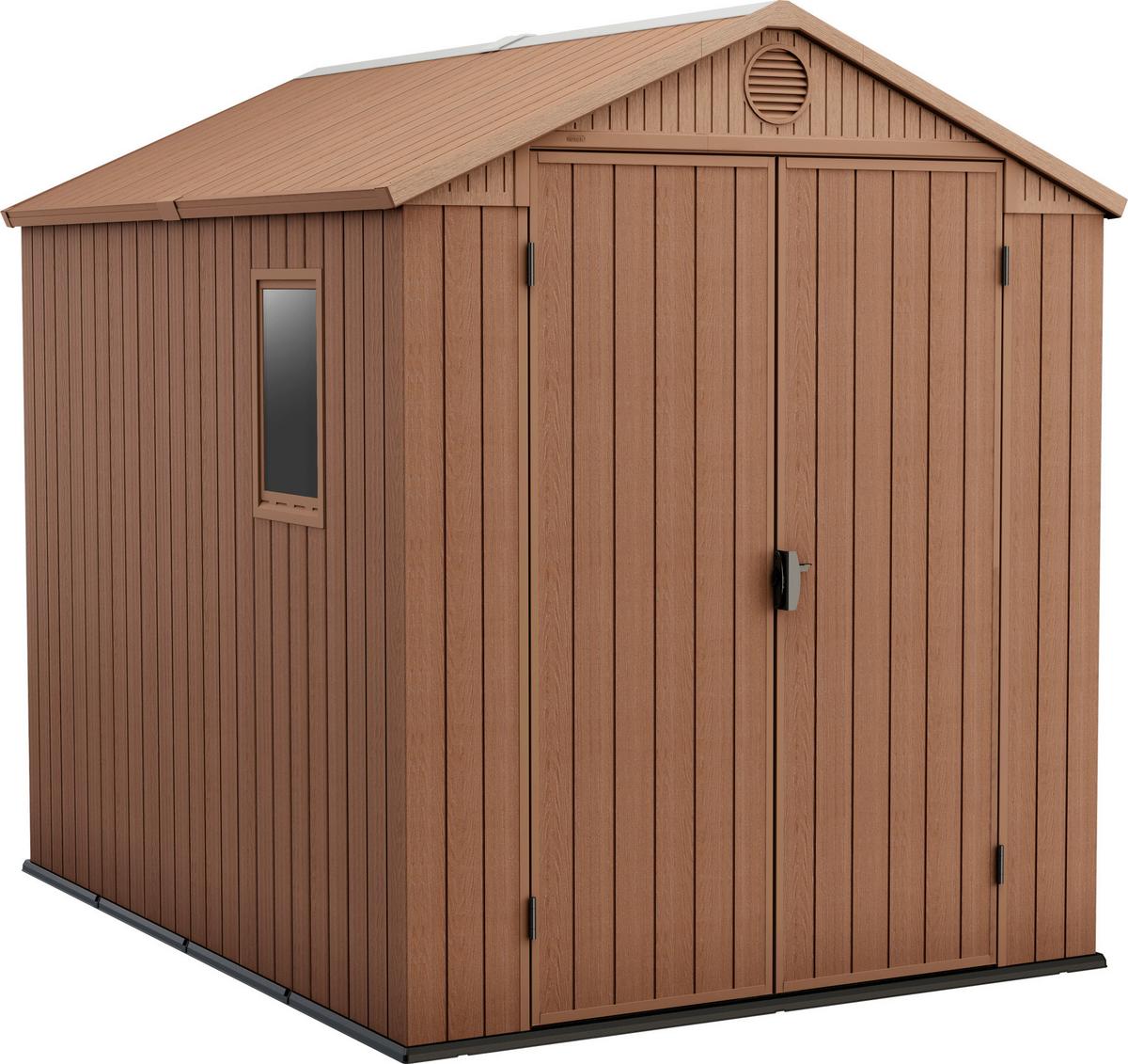 Kerti Ház Darwin 6x8 - barna, műanyag (190/221/244cm) - Keter