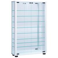 Vitrine Lumo ca. 59x91x18 cm Weiß - Schwarz/Weiß, MODERN, Glas/Holzwerkstoff (59/91,3/18cm) - MID.YOU