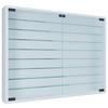 Viseča Vitrina Mandosa Xxl, Bela - črna/bela, Moderno, steklo/leseni material (80/60/10cm) - MID.YOU