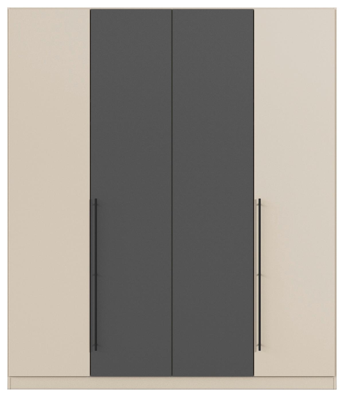 Șifonier Safari - gri/șampanie, Konventionell, material pe bază de lemn (181/210/54cm)