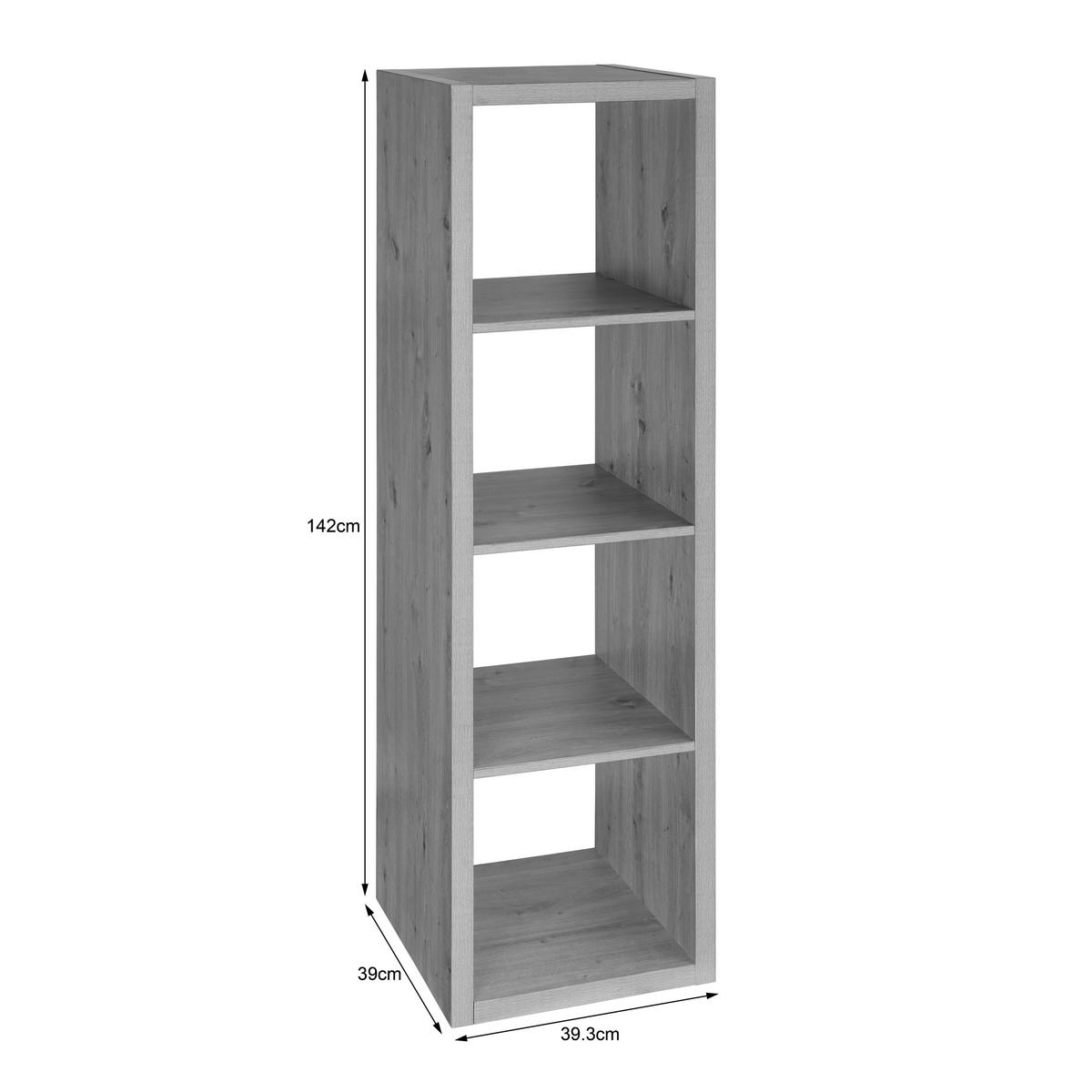 Polica Style Flex - hrast artisan, Konvencionalno, pločasti materijal (142/39,3/39cm) - Modern Living
