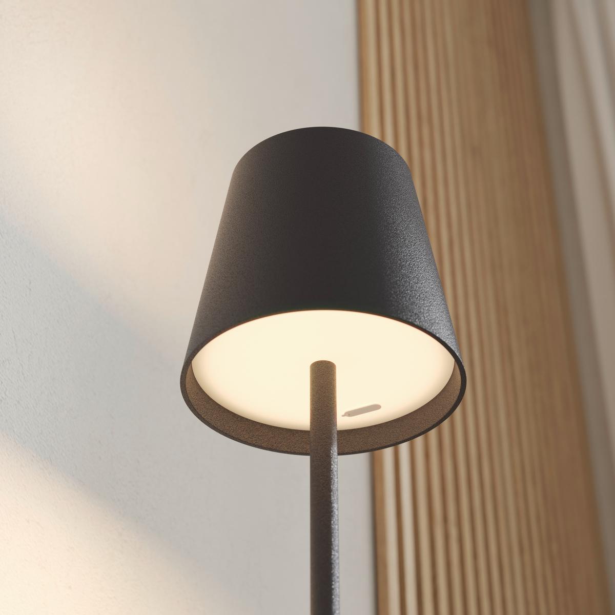 AKUMULATOROWA LAMPA STOJĄCA FORT LAUDERDALE *SBN* - czarny, Konventionell, tworzywo sztuczne/metal (22/130cm) - Novel