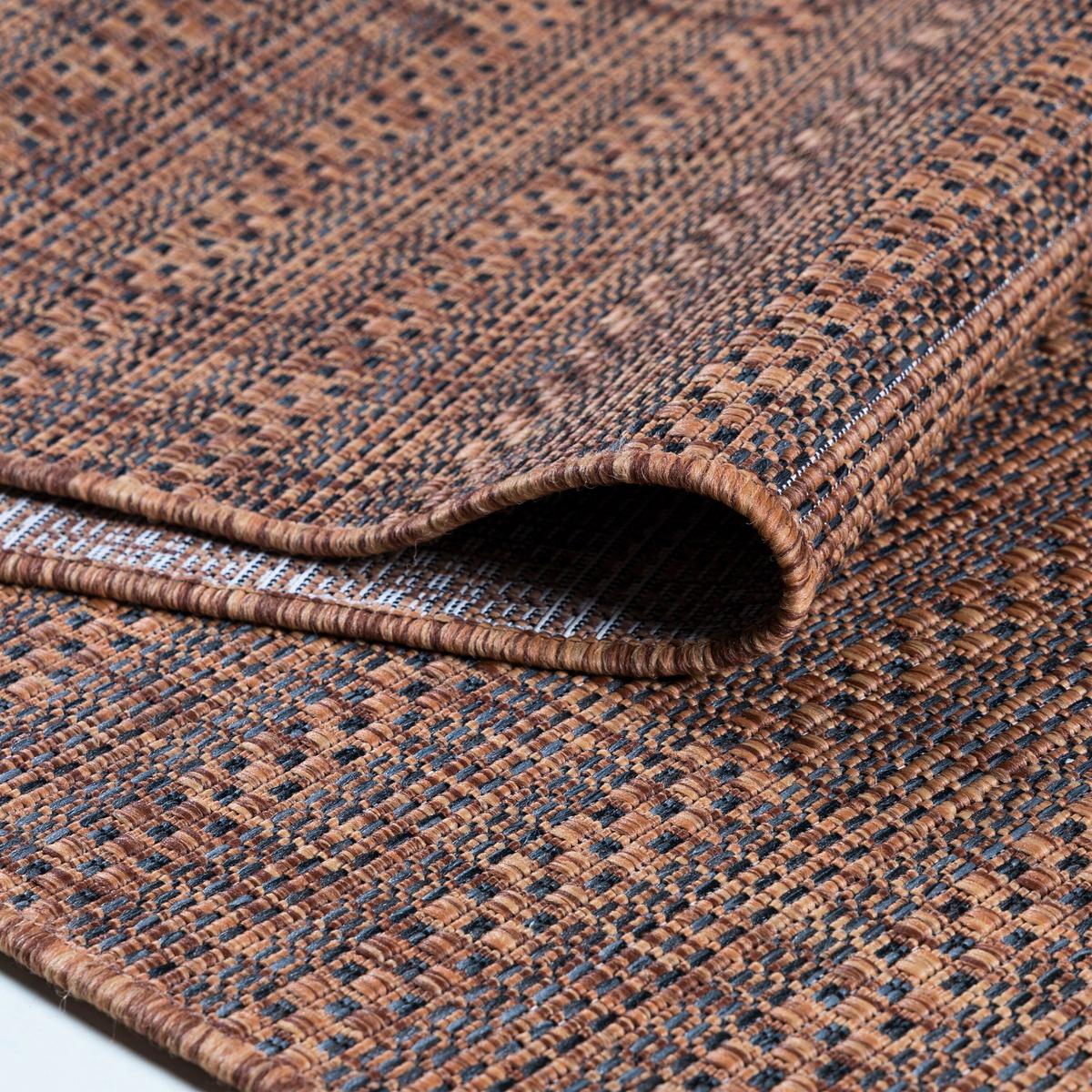 Preproga Za Zunanjo Uporabo Zagora, Rjava, 160x230cm - črna/rjava, Basics, tekstil (160/230cm) - Novel