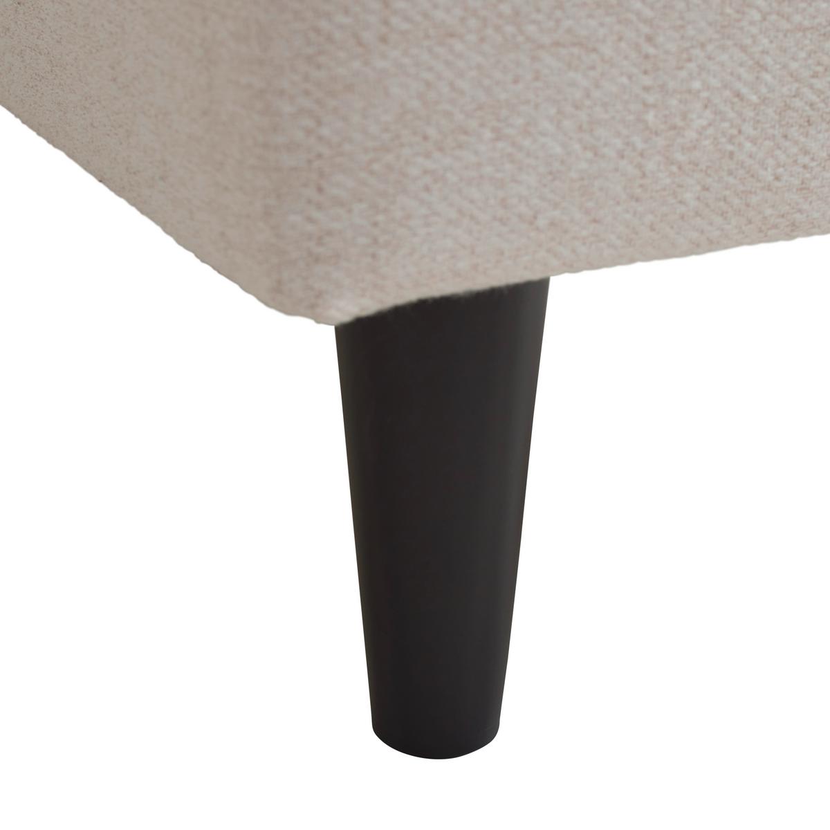 Wohnlandschaft Bergen Beige - Beige/Schwarz, MODERN, Holz/Holzwerkstoff (192/82/138cm) - Based