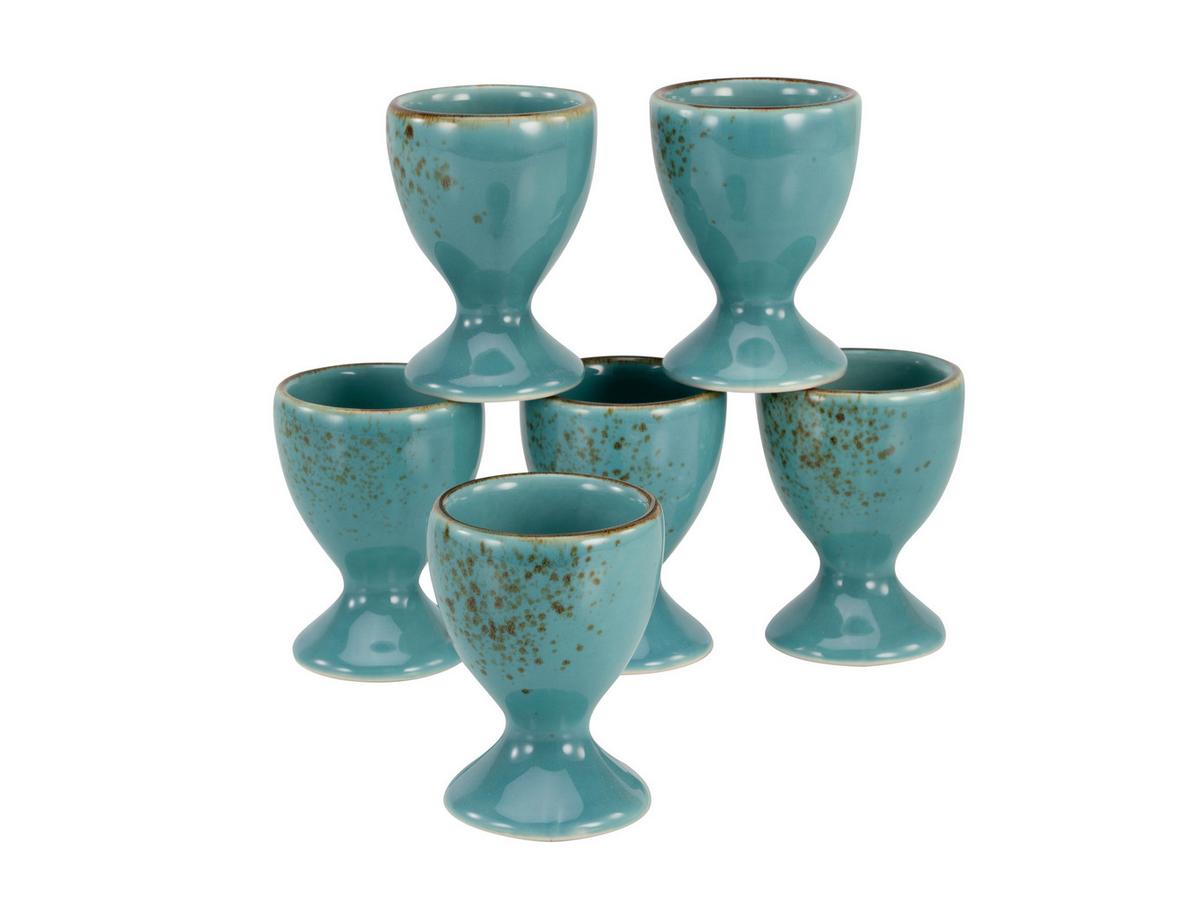 Set Postavkov Za Jajca Water, 6-Delni - turkizna, Trend, keramika (5,5cm) - Creatable