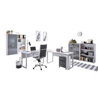 Büro Office Edition Set 1 Grau - Anthrazit Hochglanz/Grau, MODERN, Holzwerkstoff - MID.YOU