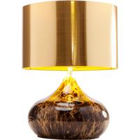 LAMPA STOŁOWA MAMO DELUXE - kolor złoty, Design, tworzywo sztuczne/tkanina (30/41/30cm) - Kare-Design