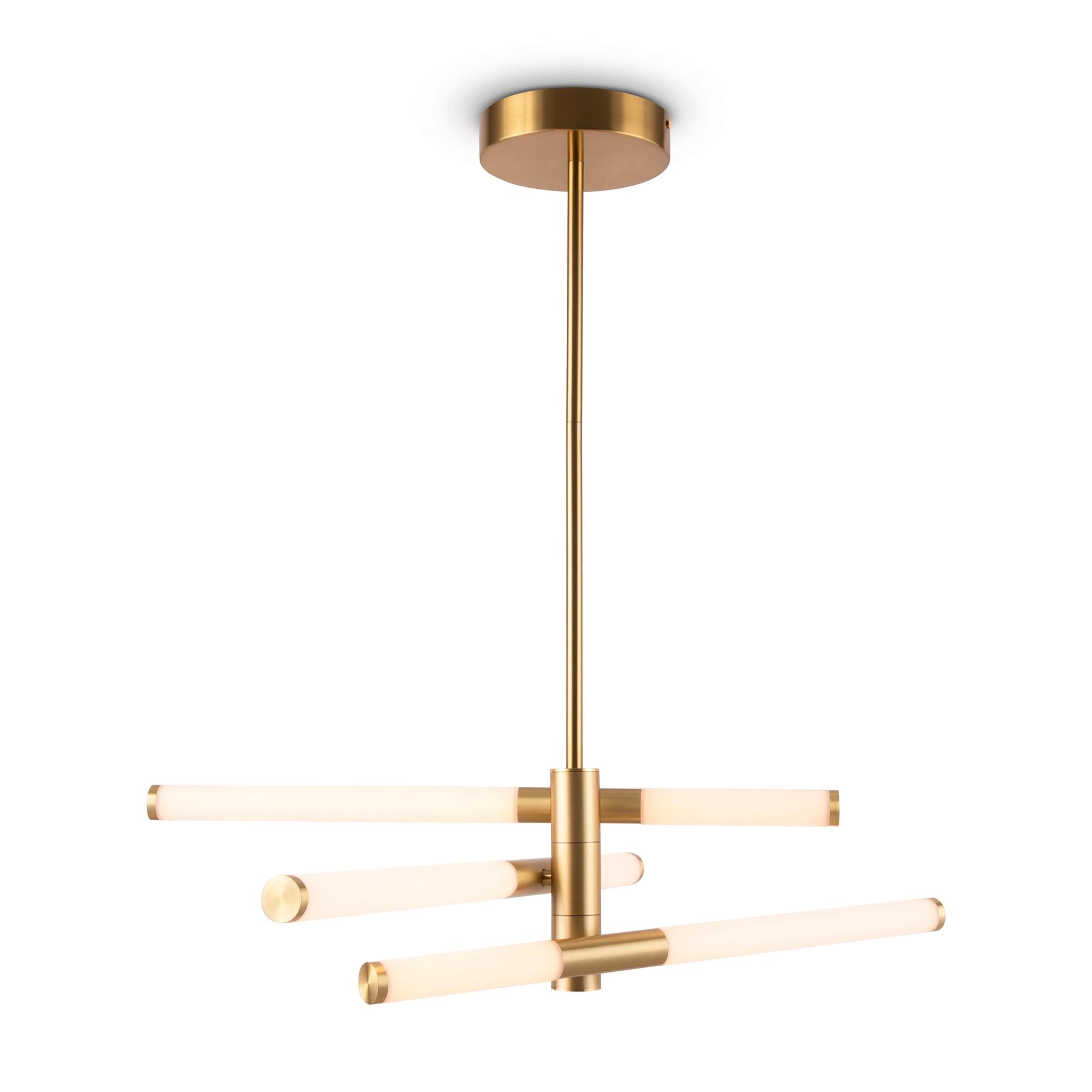 Pendelleuchte Axis Goldfarben max. 28 Watt - Goldfarben, Trend, Kunststoff/Metall (56,6/17/63,5cm) - MAYTONI