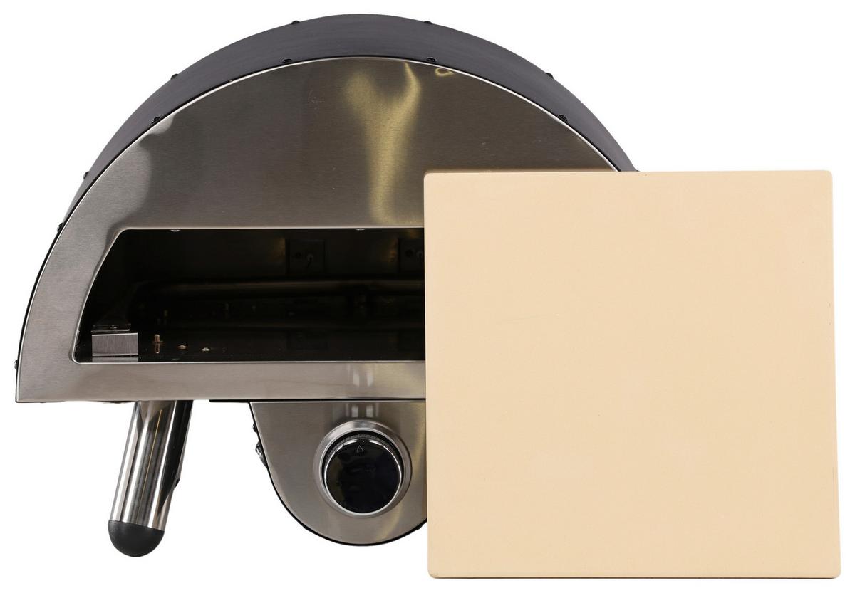 Pizzaofen Sentosa ca. 52x39x49 cm Schwarz - Schwarz, KONVENTIONELL, Metall (52/39/49cm) - Gardenson