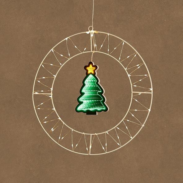 Adventni Venček Svetlobni Led Venček - Moderno (41cm) - Mömax
