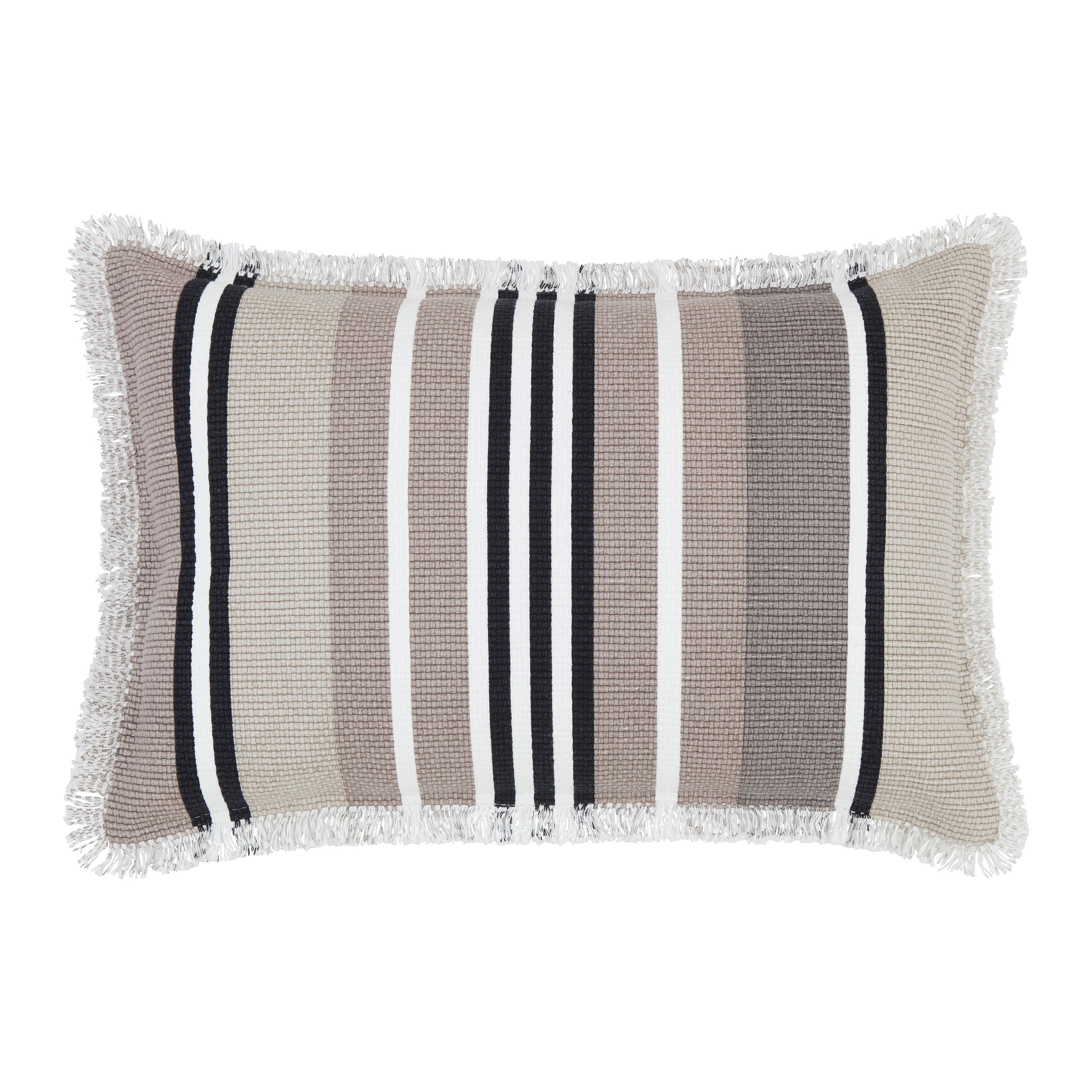 Díszpárna Nantes - fekete/taupe, Modern, textil (60/40cm) - Modern Living