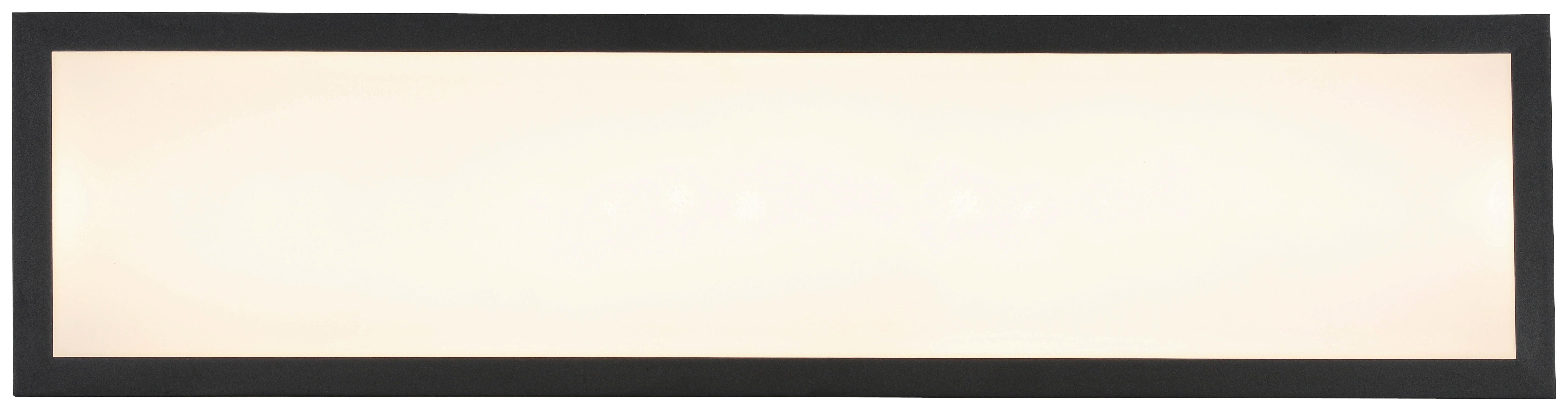 LED-TAKLAMPA JUO - vit/svart, Modern, metall/plast (80/20/6,5cm) - Mömax
