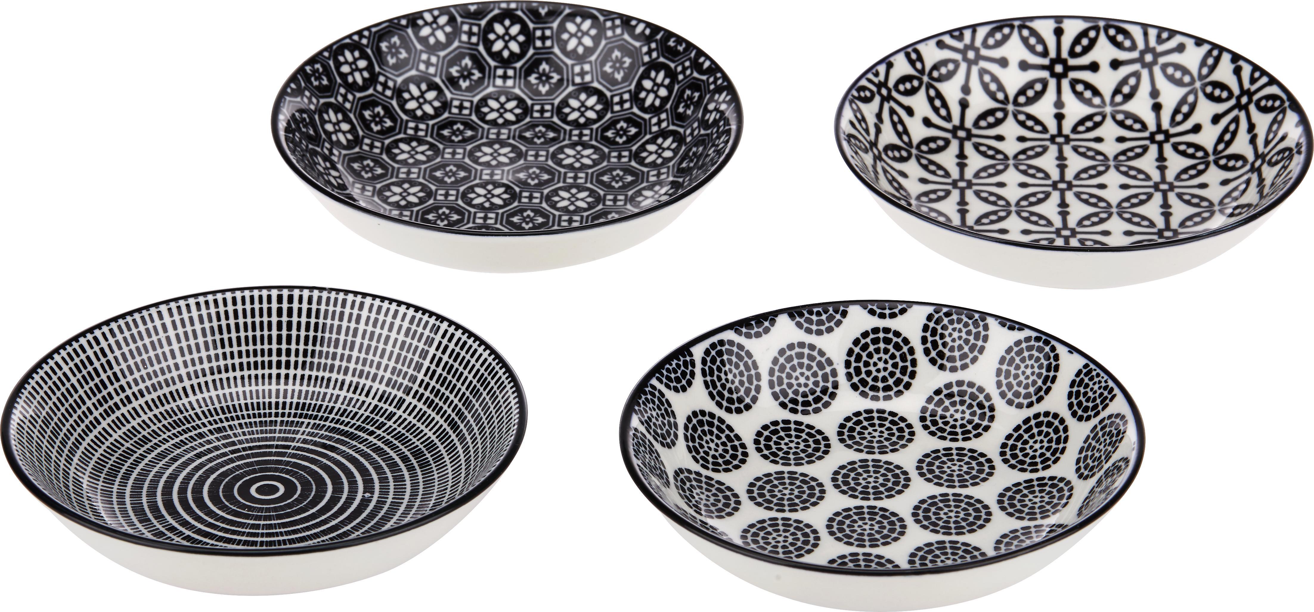 Schale Shiva in verschiedenen Designs - Schwarz/Weiß, LIFESTYLE, Keramik (9,5/2cm) - Mömax modern living