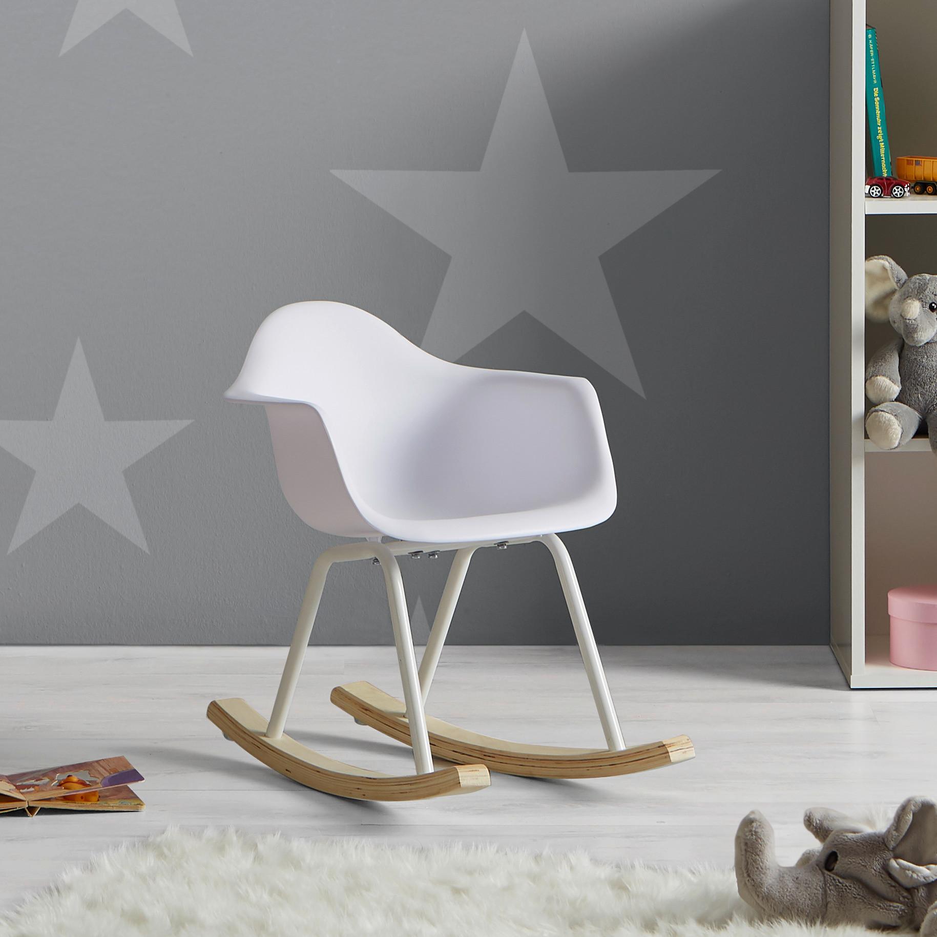 Kinderstuhl Bobby Weiß Kunststoff - Weiß, MODERN, Holz/Kunststoff (41,5/60/54cm) - Bessagi Kids