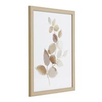 Druckgrafik Roberval Braun/Weiß/Taupe ca. 33x43cm - Taupe/Nussbaumfarben, Trend, Glas/Papier (33/1,6/43cm) - Eglo