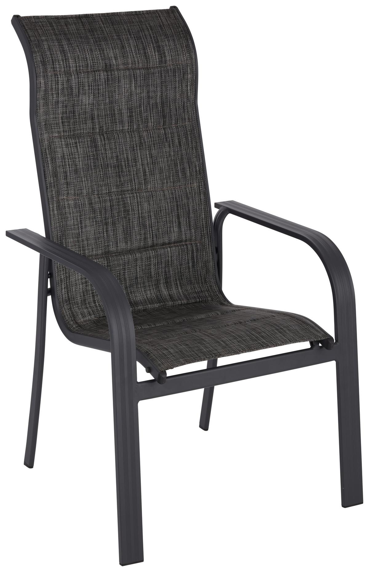 Stapelsessel Bono 1 Anthrazit - Anthrazit, Modern, Textil/Metall (73/108/64cm) - Mömax