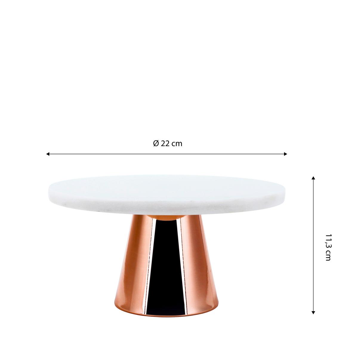 Tortatartó Állvány Ew-Tp-2202k - rézszínű, Basics, kő/fém (22cm) - Echtwerk